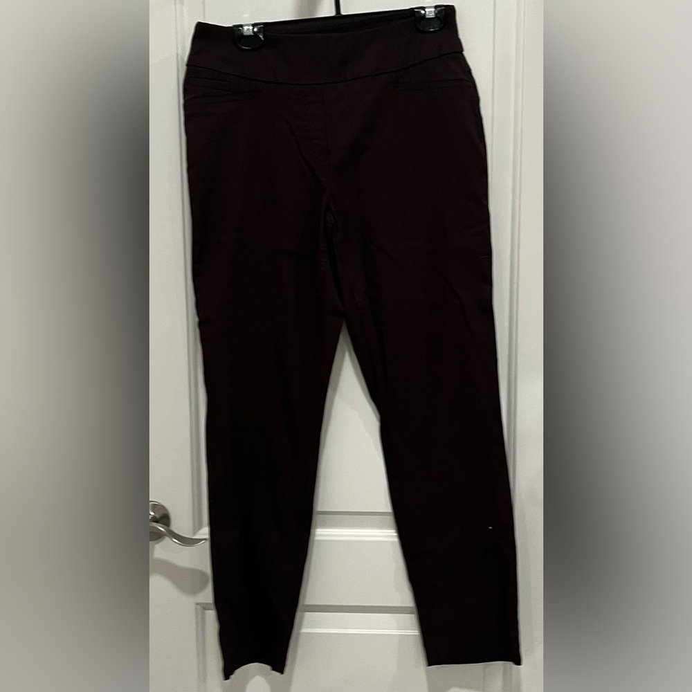 Westbound Womens Chocolate Brown Dress Pants